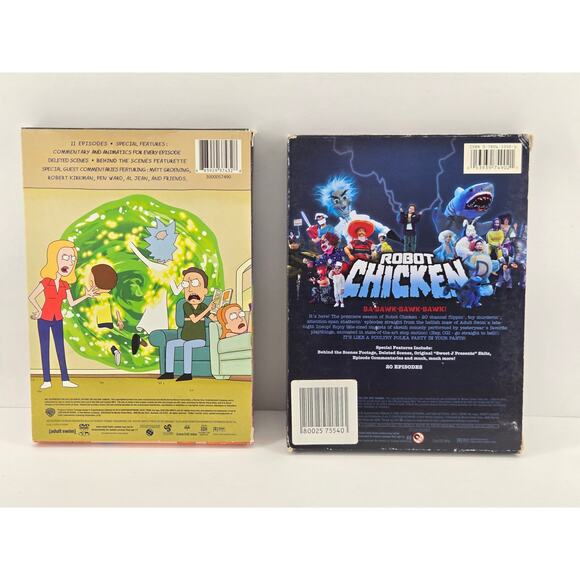 Cartoon Network Adult Swim DVD Season 1 Bundle | Rick and Morty | Robot Chicken - Picture 2 of 3